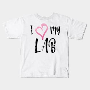 I Heart My Lab! Especially for Labrador Retriever owners! Kids T-Shirt